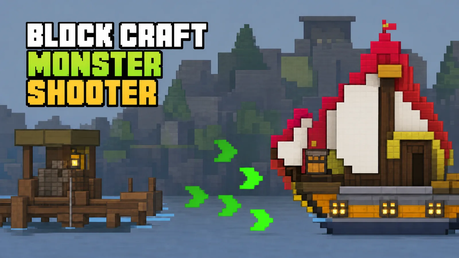 Block Craft Monster Shooter