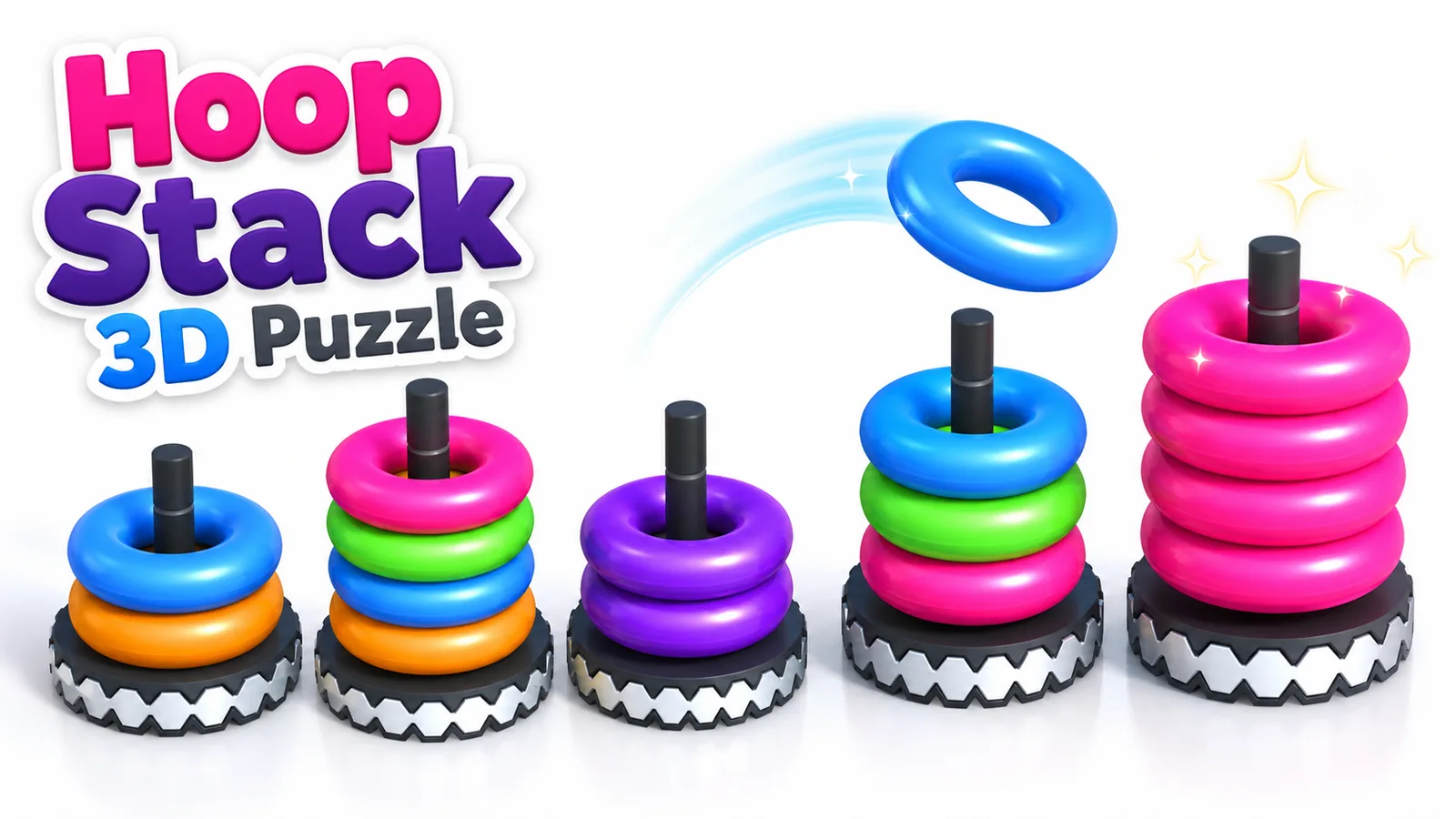 Hoop Stack 3D Puzzle