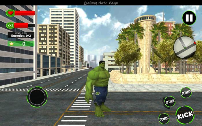 Incredible Hulk Super Hero Fight in City 64bit