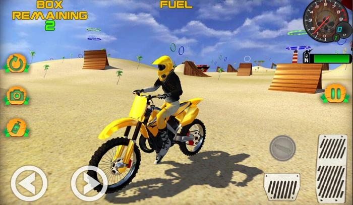 Ready to Publish Motocross Beach Game: Bike Stunt Racing Made with Your Own Name and Ads Id Source Code